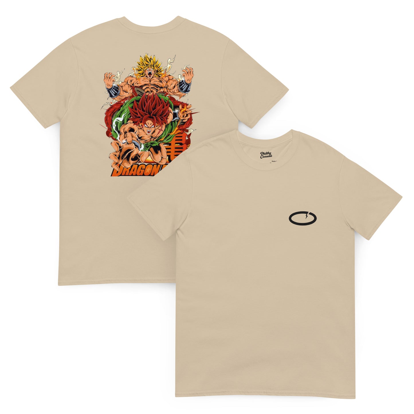unisex basic softstyle t-shirt sand front and back