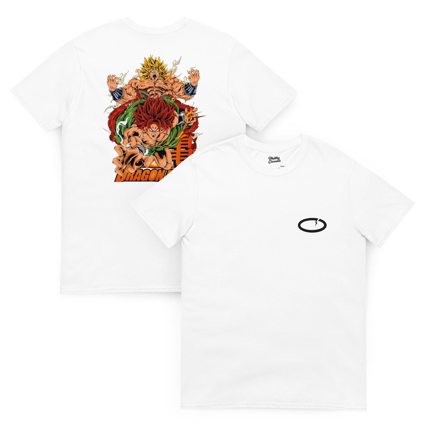 unisex basic softstyle t-shirt white front and back