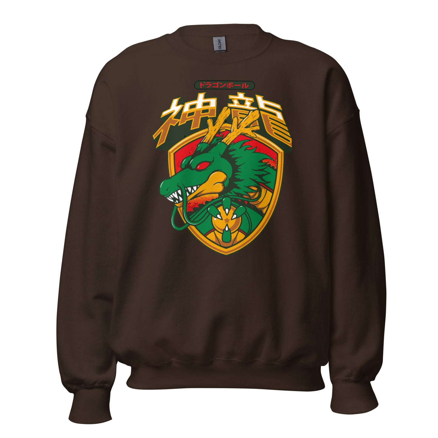 unisex crew neck sweatshirt dark chocolate front