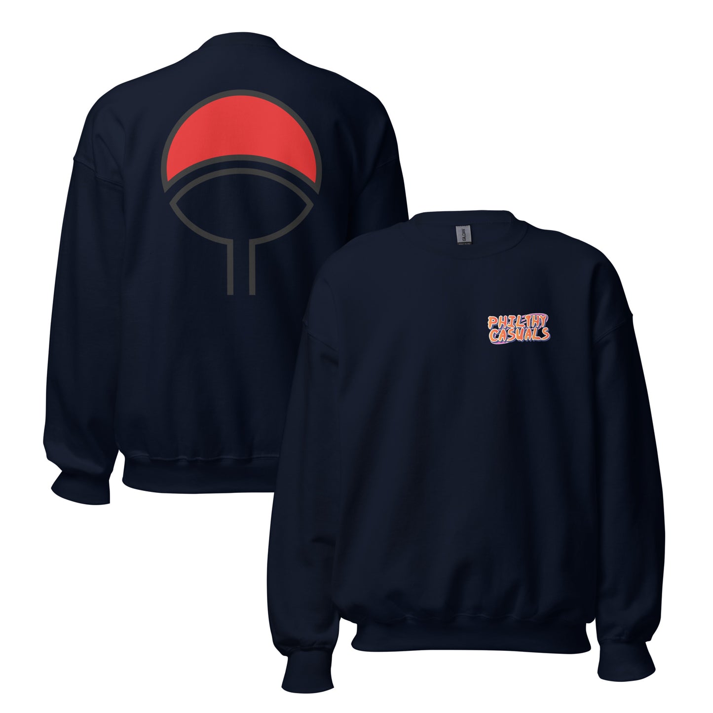unisex crew neck sweatshirt navy