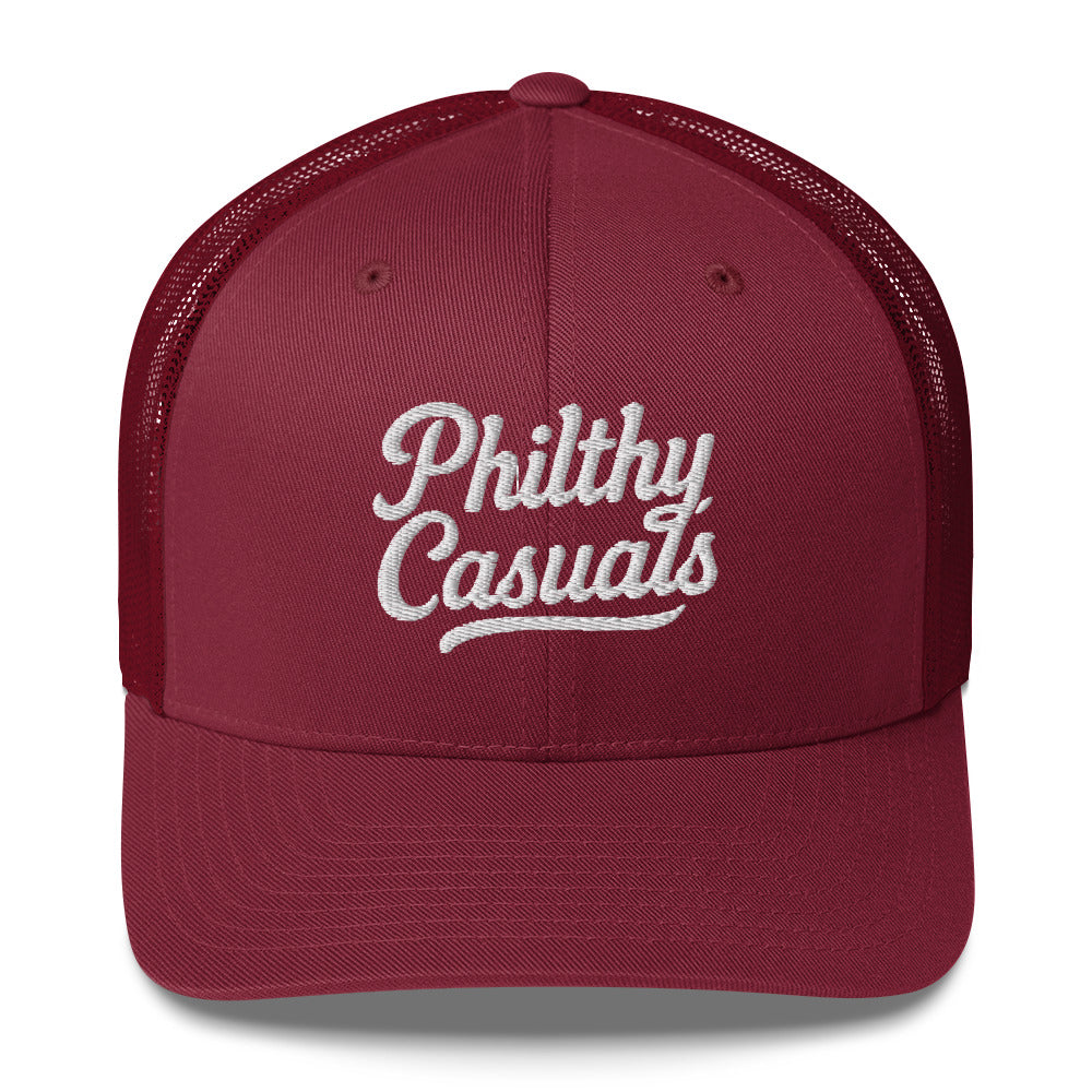 retro trucker hat canberry front