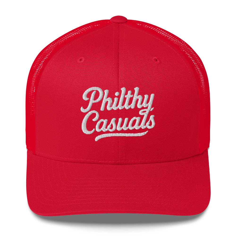 retro trucker hat red front