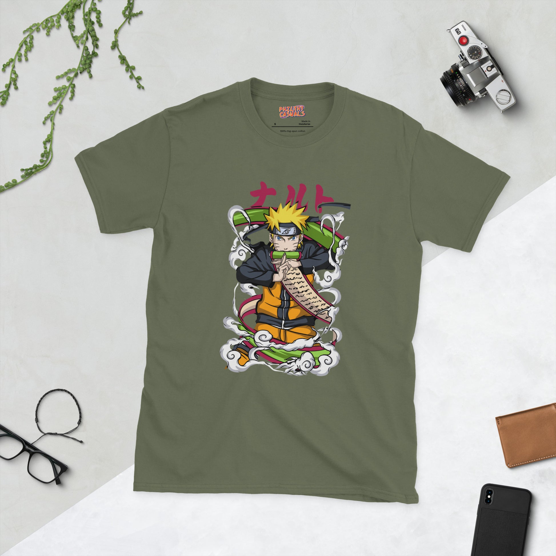 unisex basic softstyle t-shirt military front