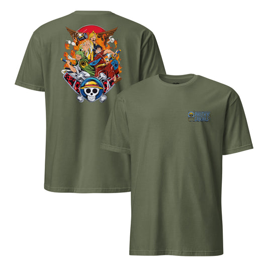 unisex basic softstyle t-shirt military front and back