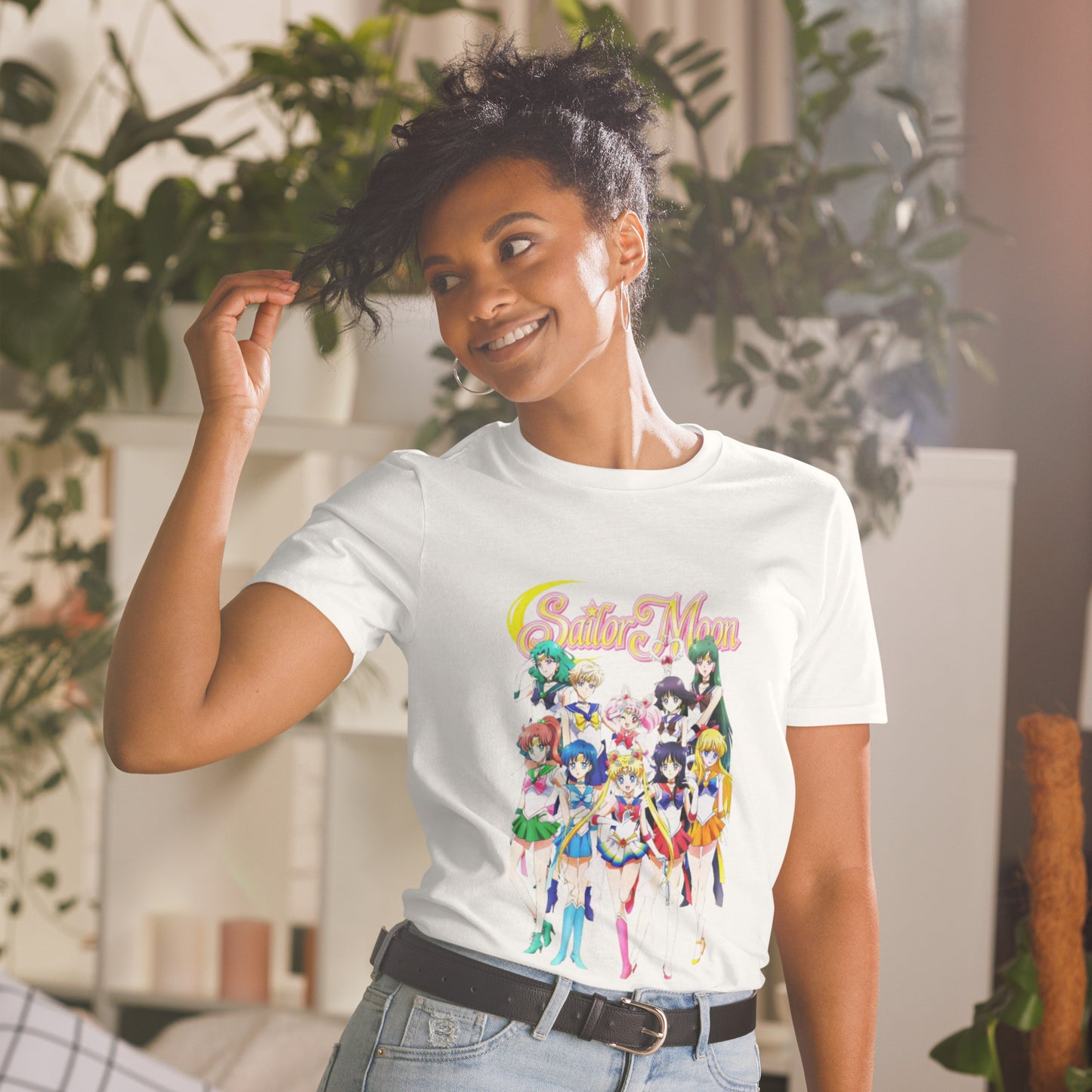 unisex basic softstyle t-shirt white front