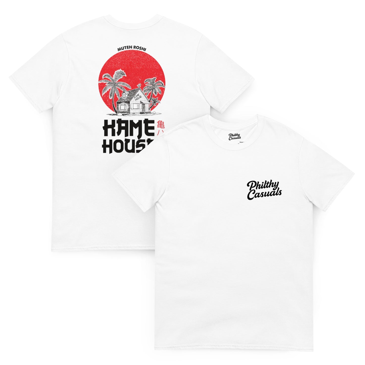 unisex basic softstyle t-shirt white front and back