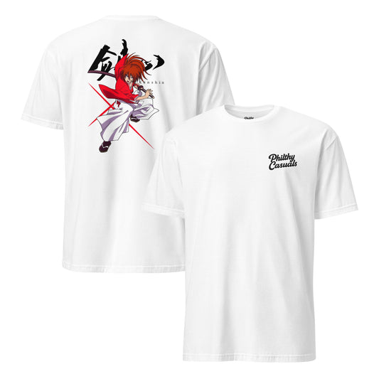 unisex basic softstyle t-shirt white front and back