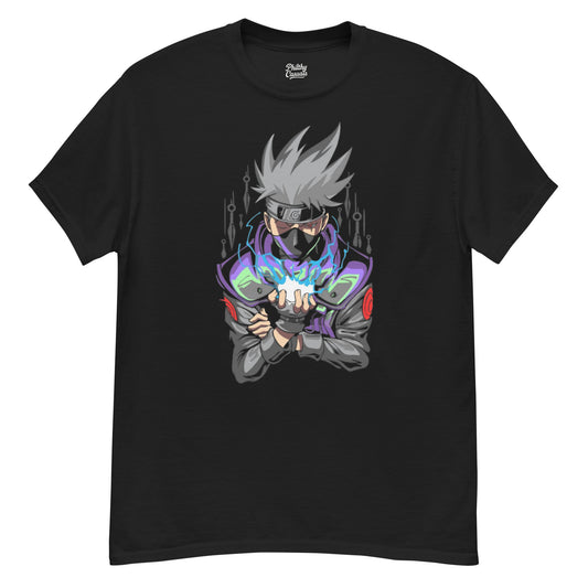 unisex classic tee black front