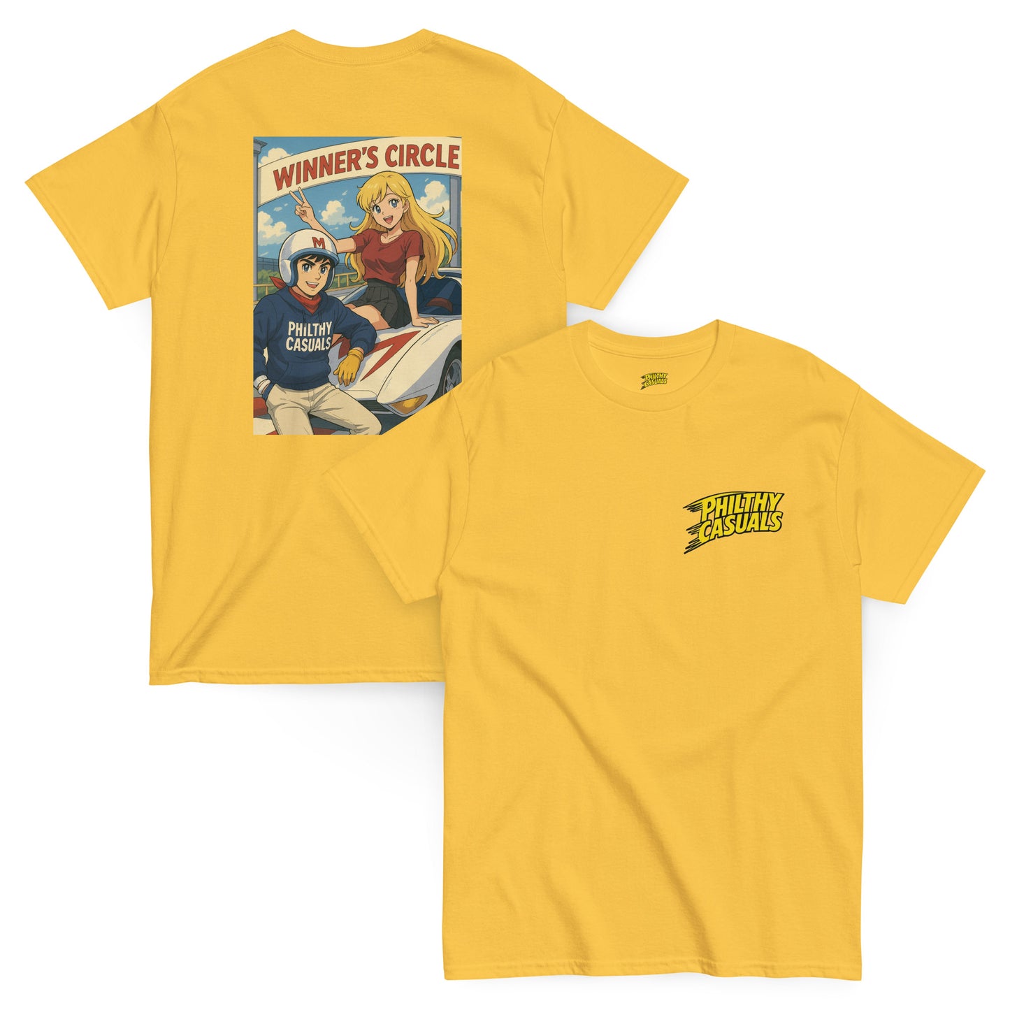 unisex classic tee daisy front and back