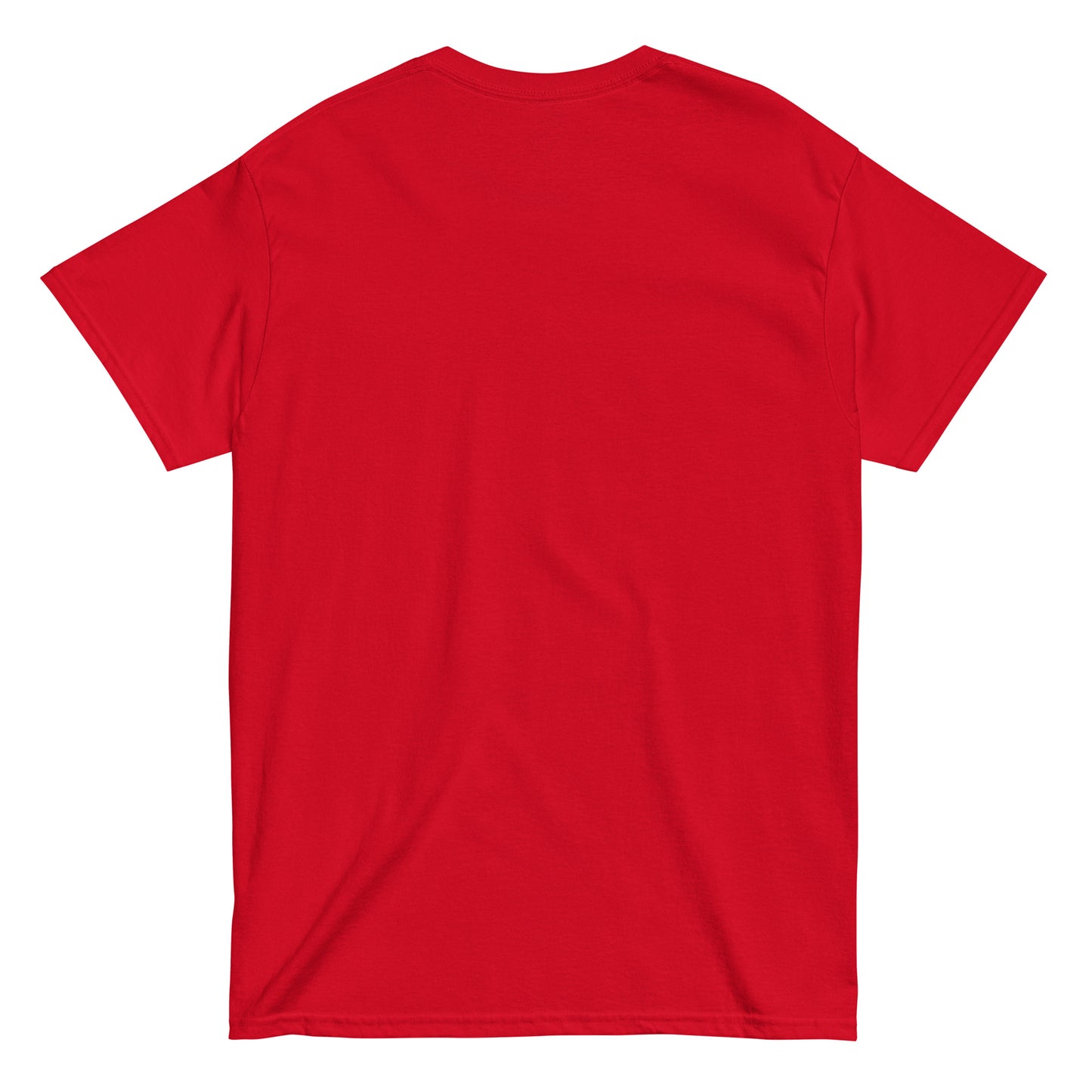 unisex classic tee red back