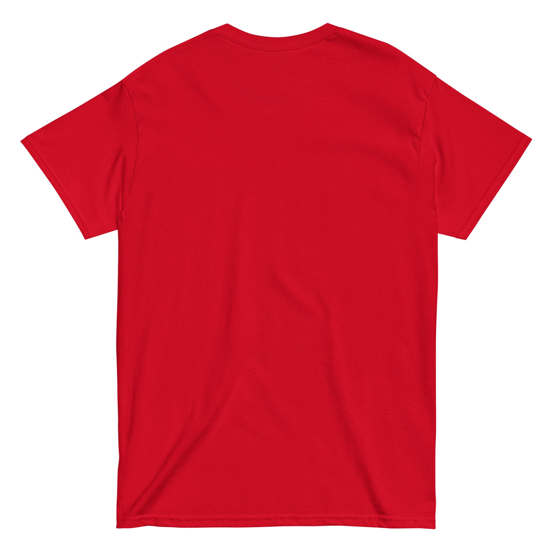 unisex classic tee red back