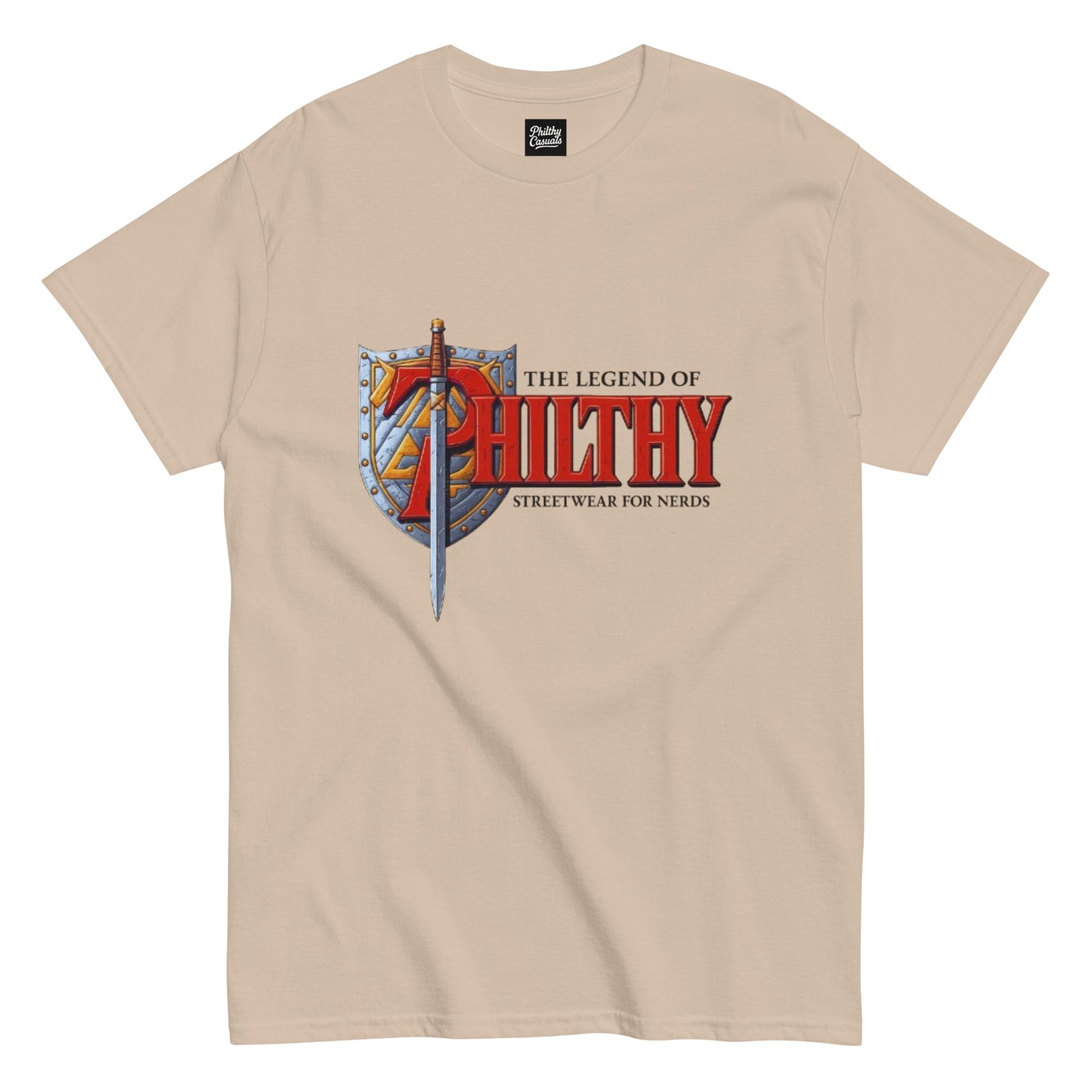 unisex classic tee sand front