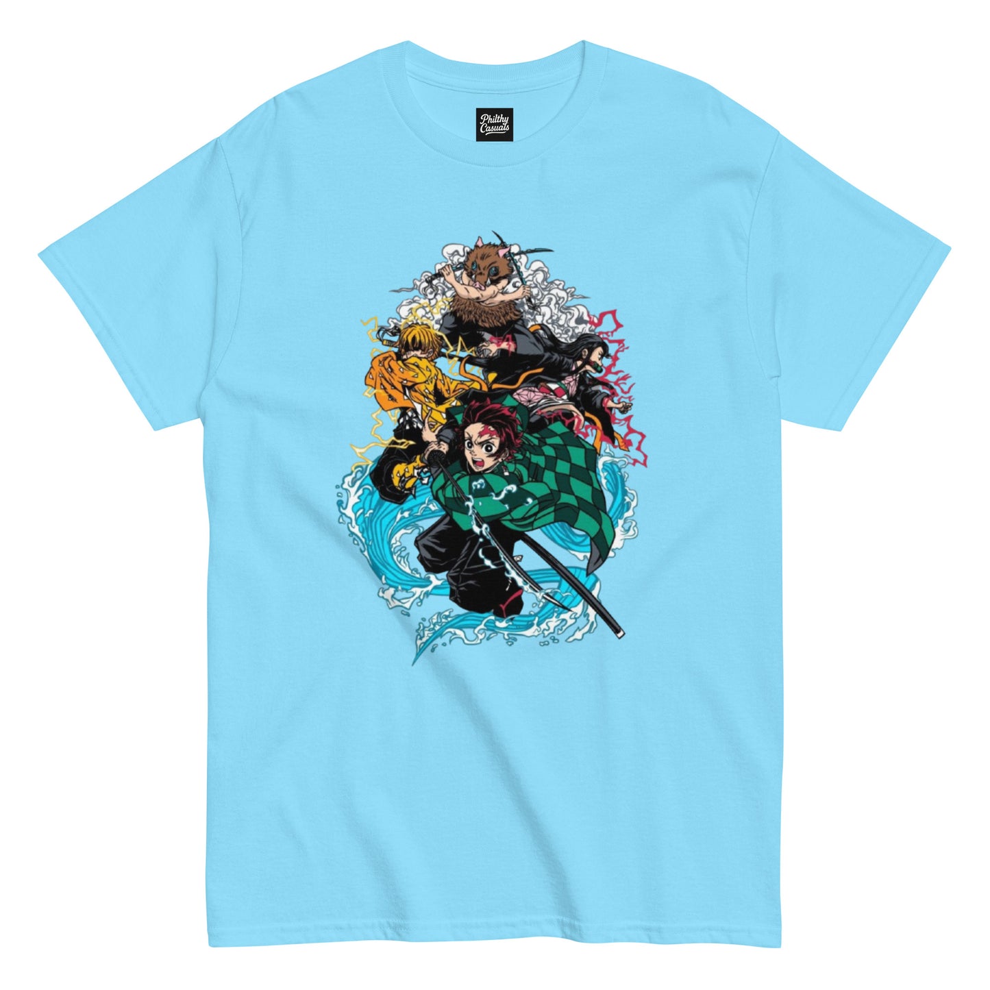 unisex classic tee sky front
