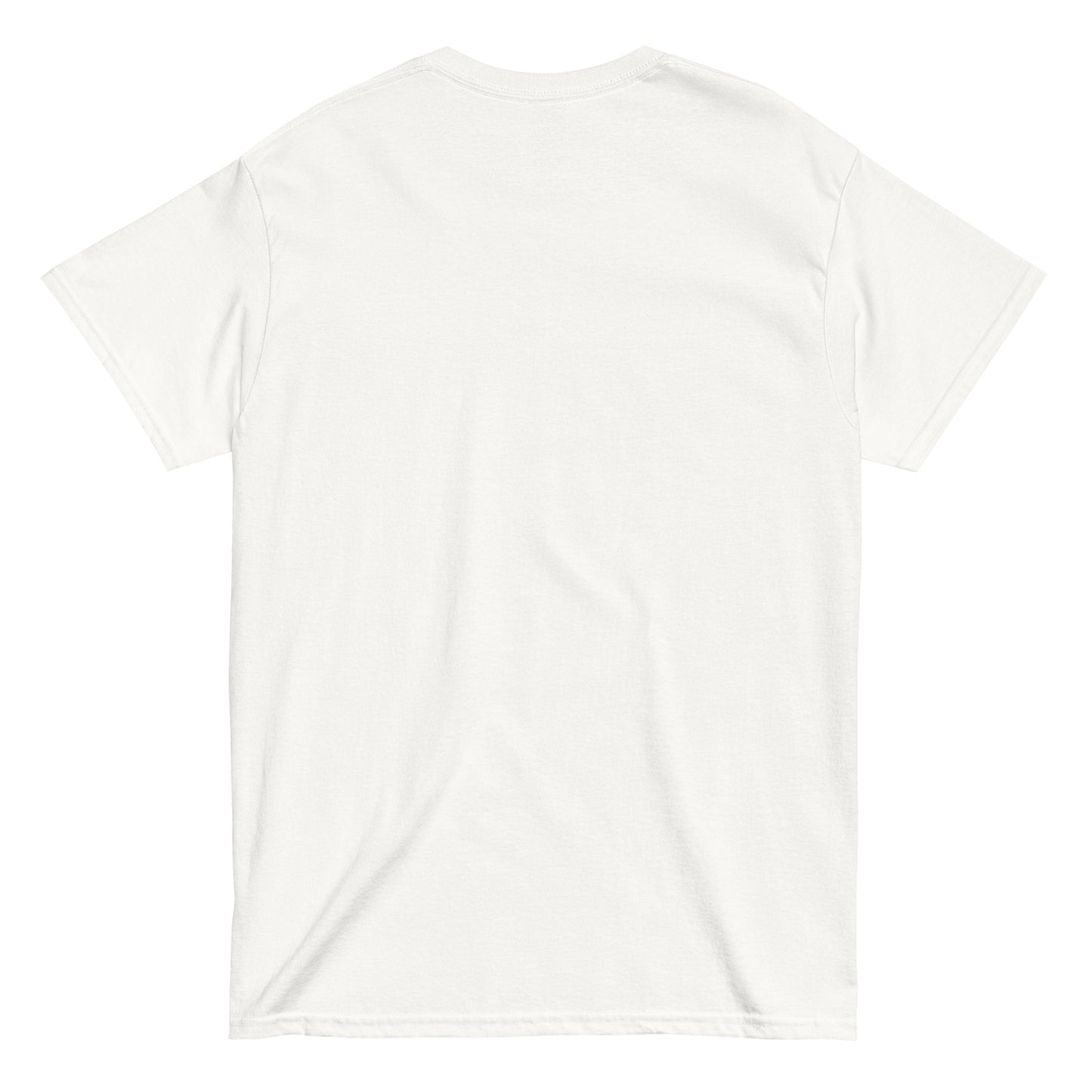 unisex classic tee white back