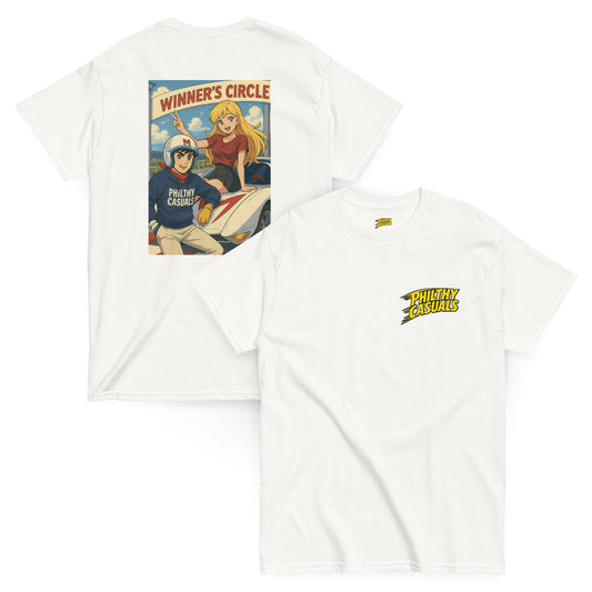 unisex classic tee white front and back
