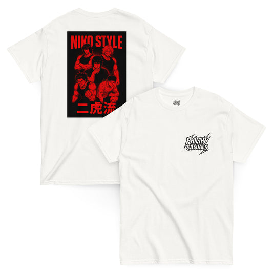 unisex classic tee white front and back