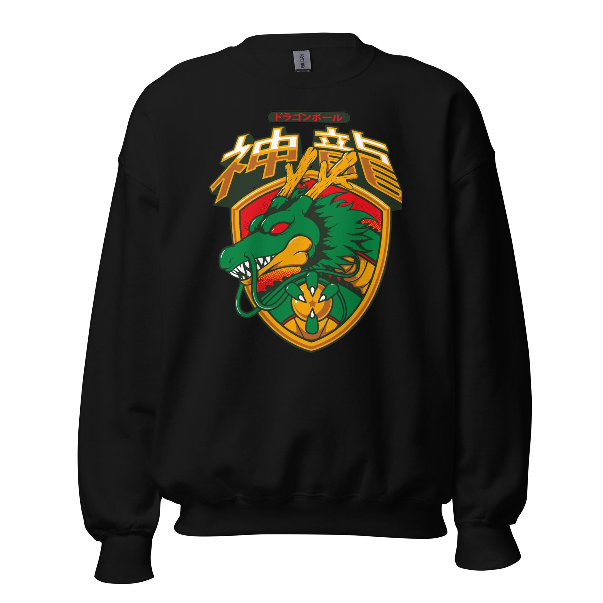 unisex crew neck sweatshirt black front