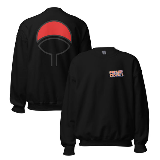 unisex crew neck sweatshirt black