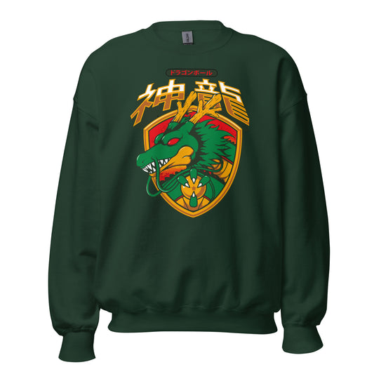 unisex crew neck sweatshirt forest green front