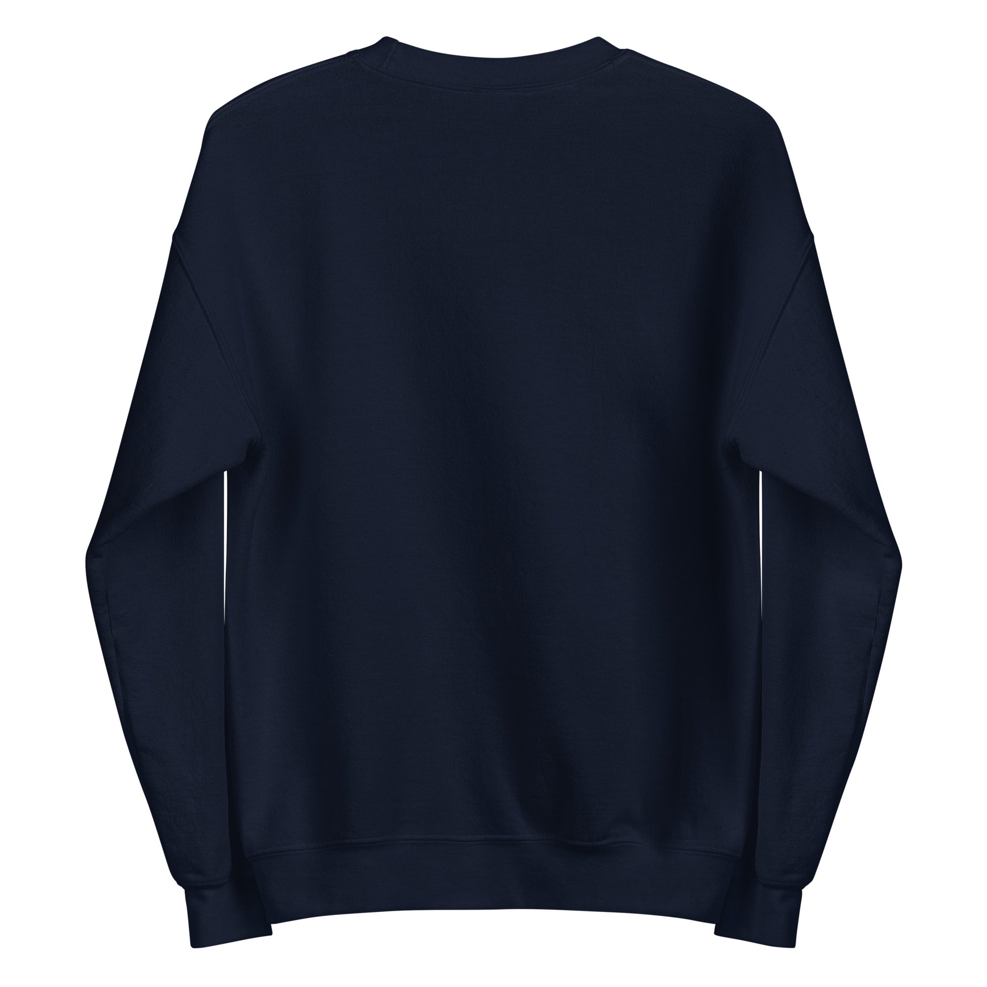 unisex crew neck sweatshirt navy back