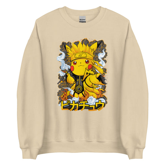 unisex crew neck sweatshirt sand front