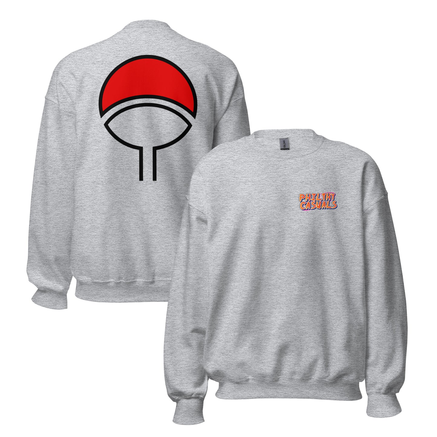 unisex crew neck sweatshirt sport grey