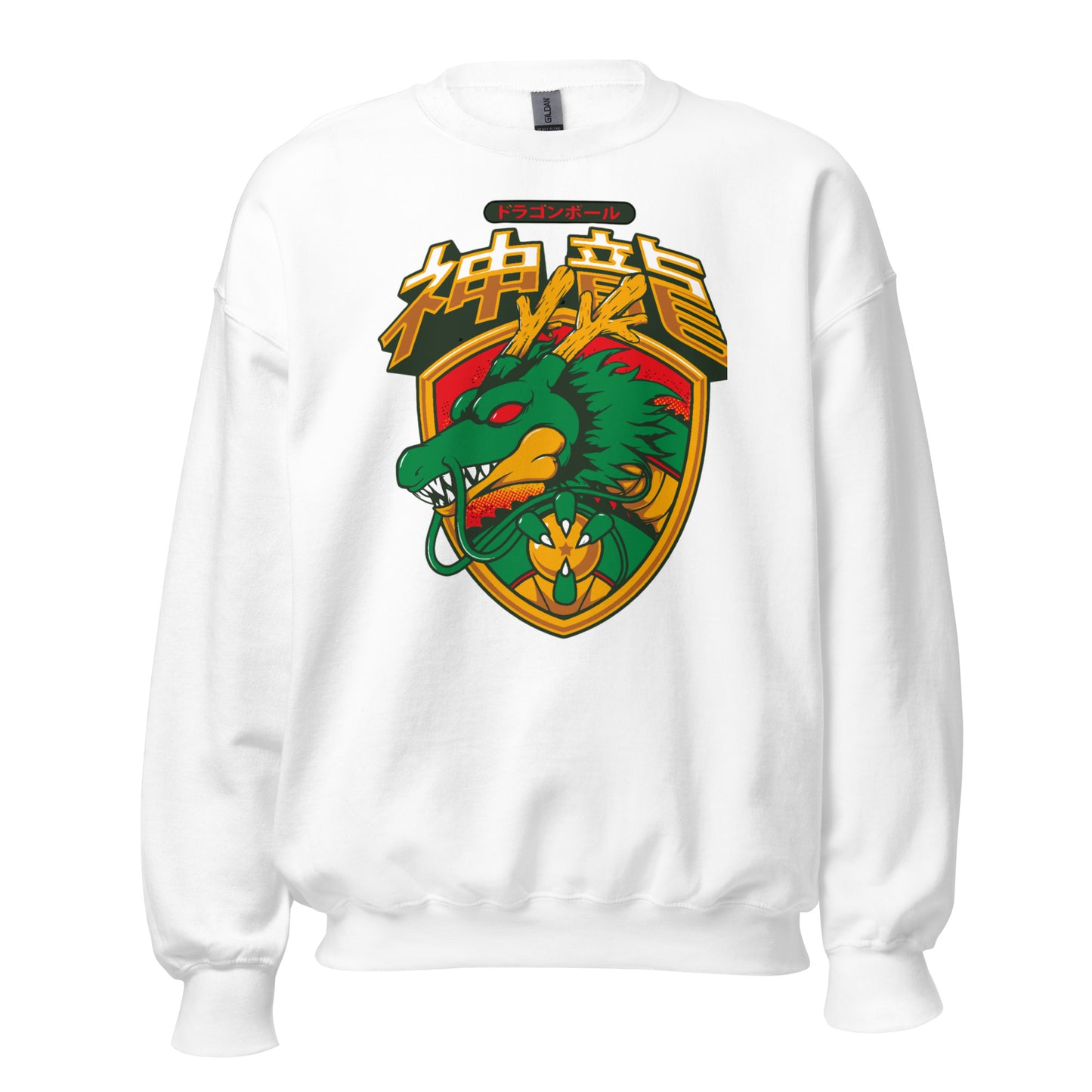 unisex crew neck sweatshirt white