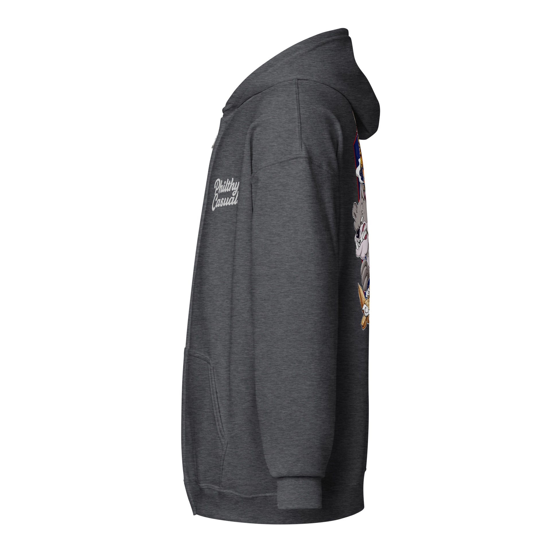 unisex heavy blend zip hoodie sport dark heather left
