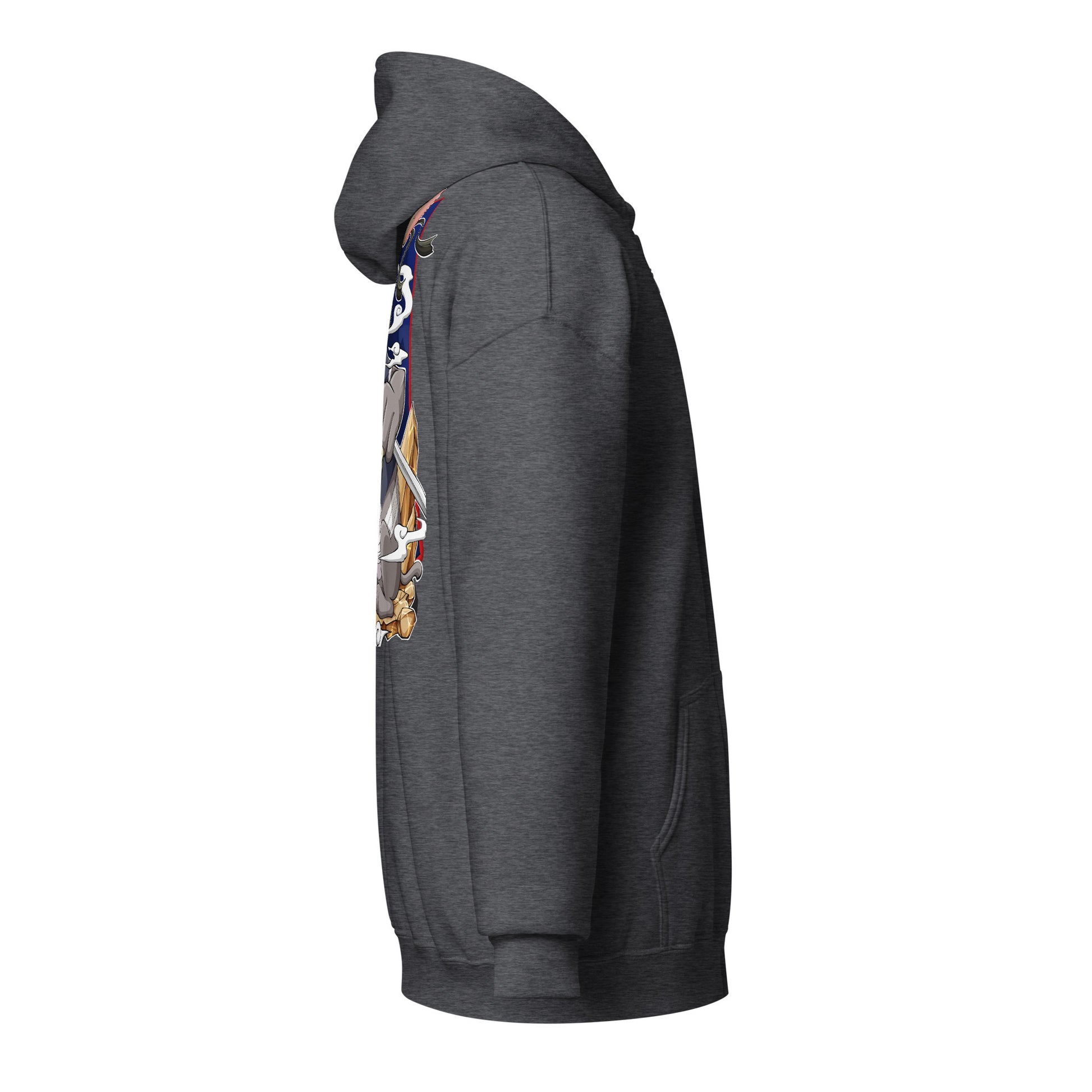 unisex heavy blend zip hoodie sport dark heather right