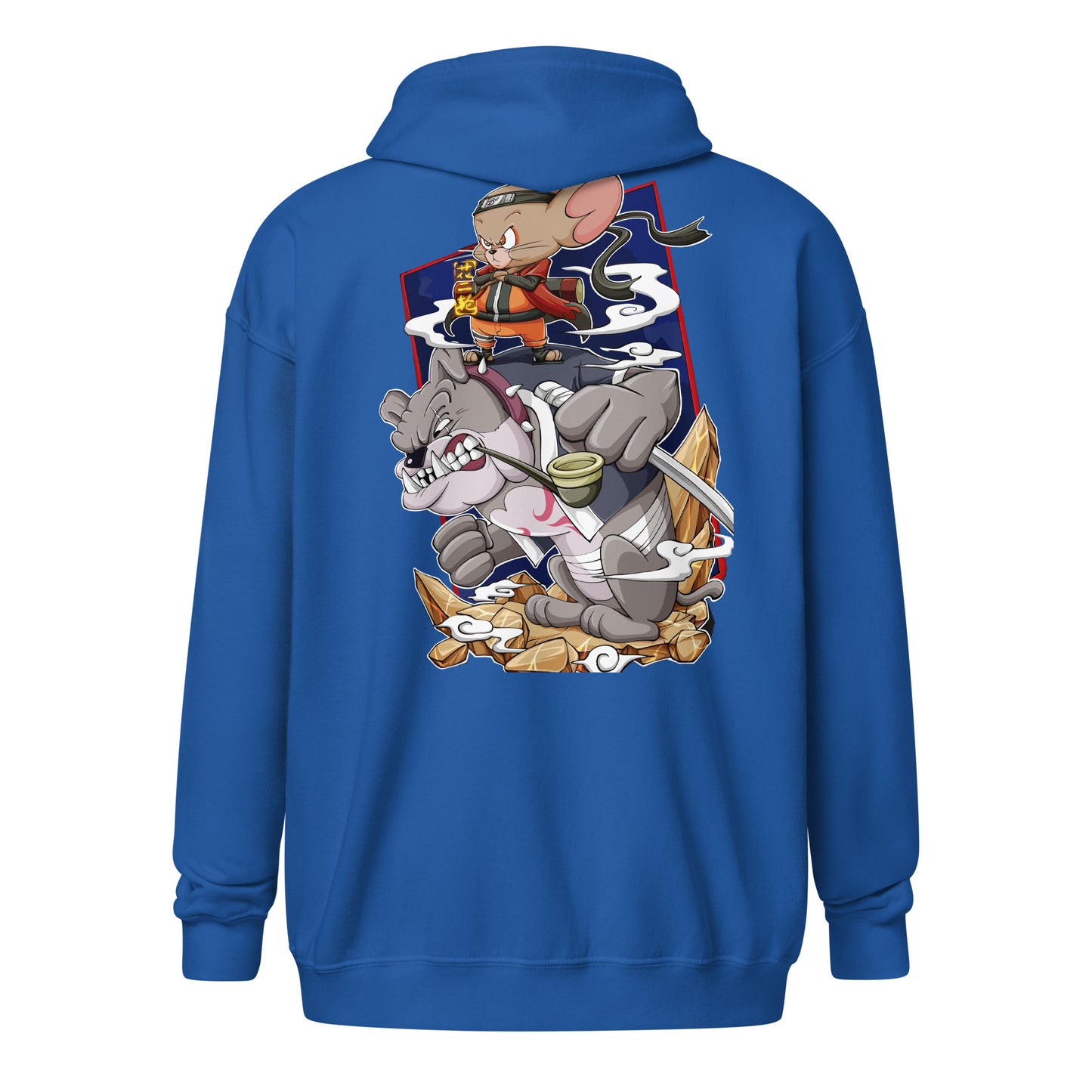 unisex heavy blend zip hoodie sport royal back