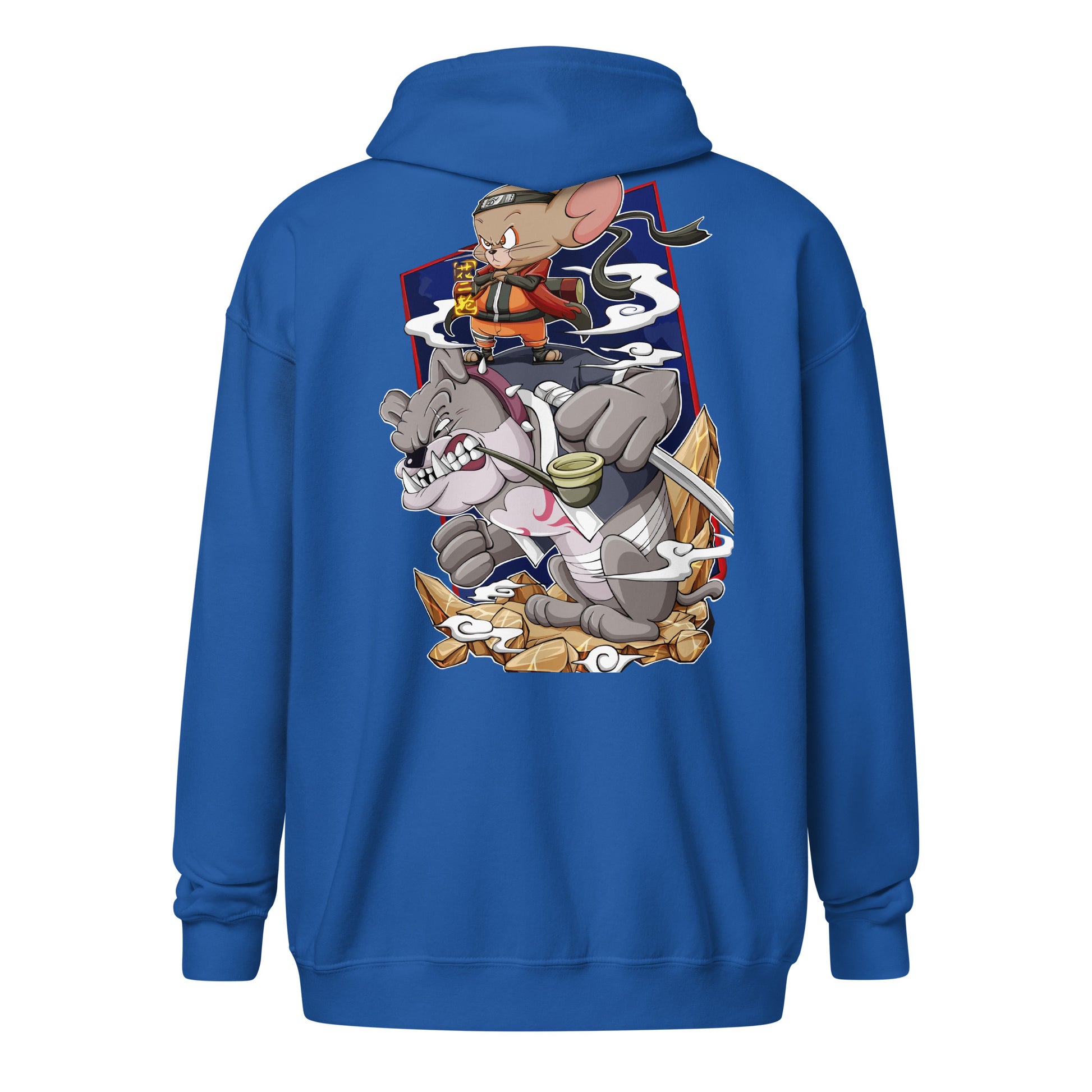 unisex heavy blend zip hoodie sport royal back