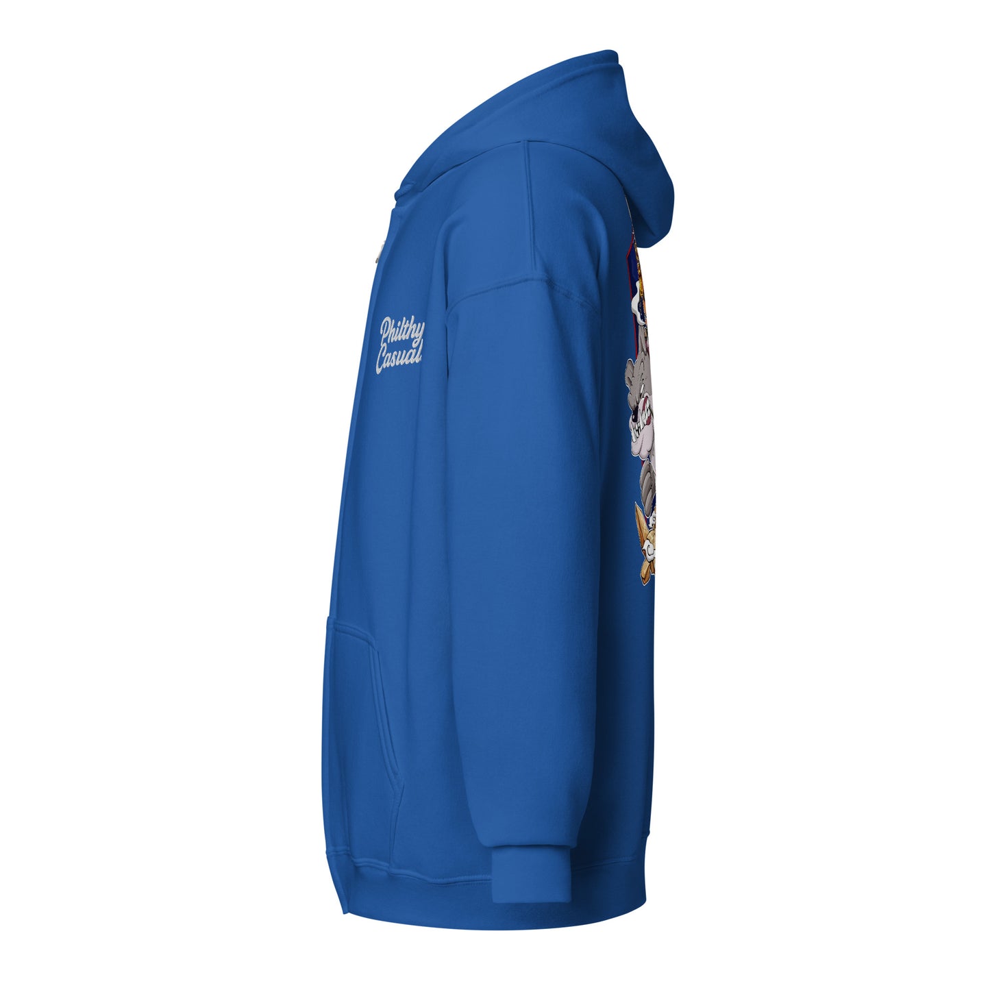unisex heavy blend zip hoodie sport royal left