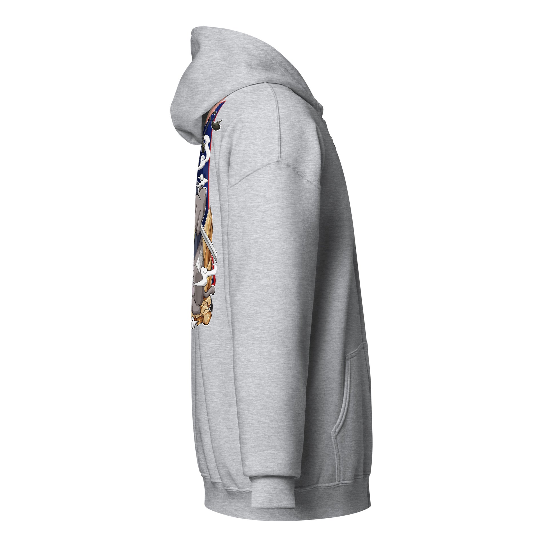 unisex heavy blend zip hoodie sport grey right