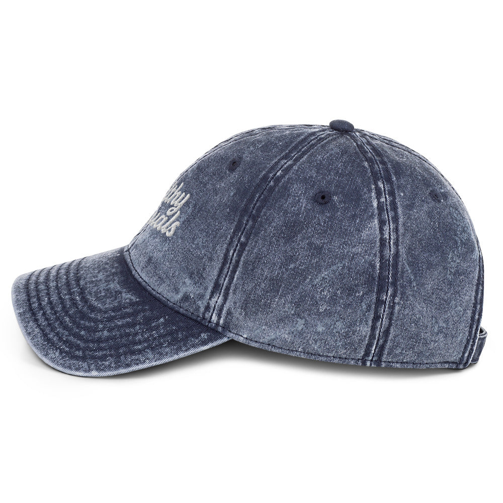 vintage cap navy left side