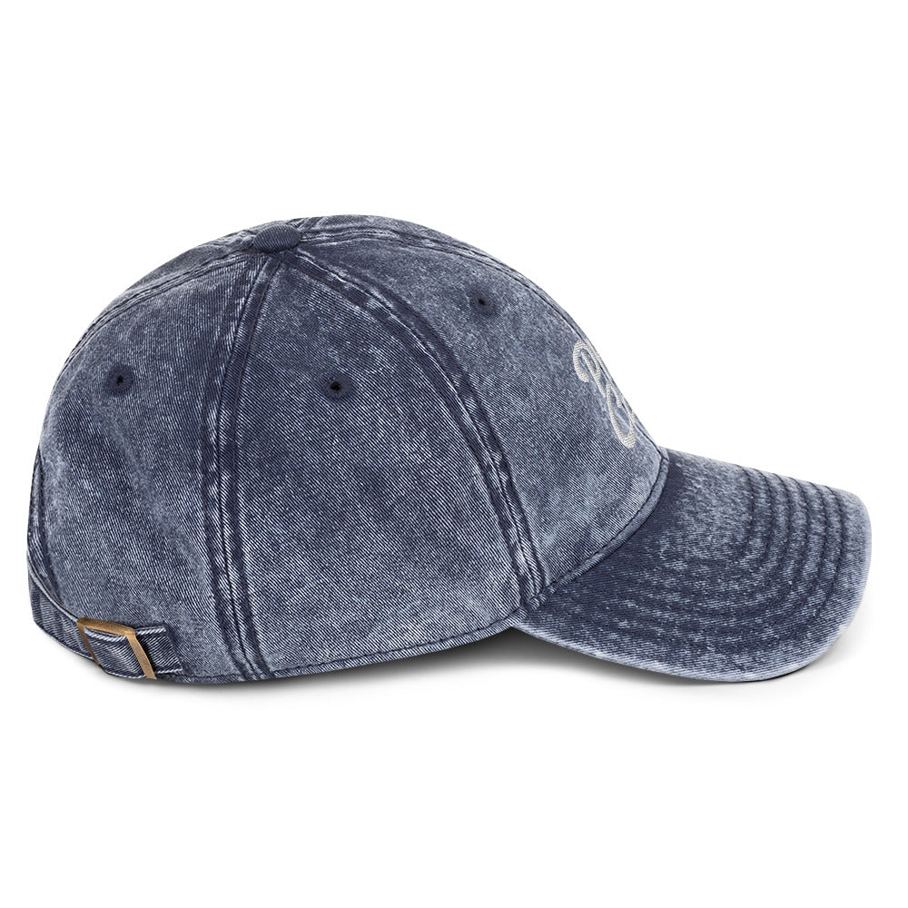 vintage cap navy right side