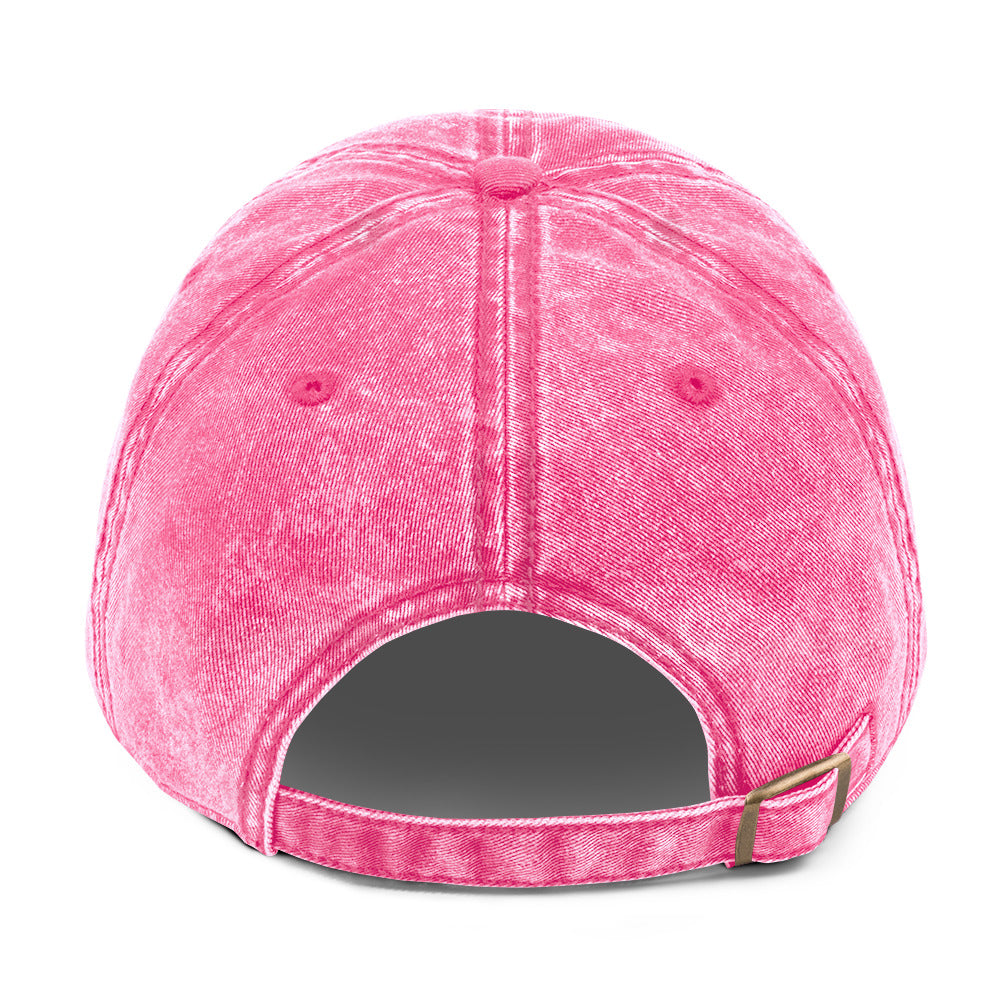 vintage cap pink back