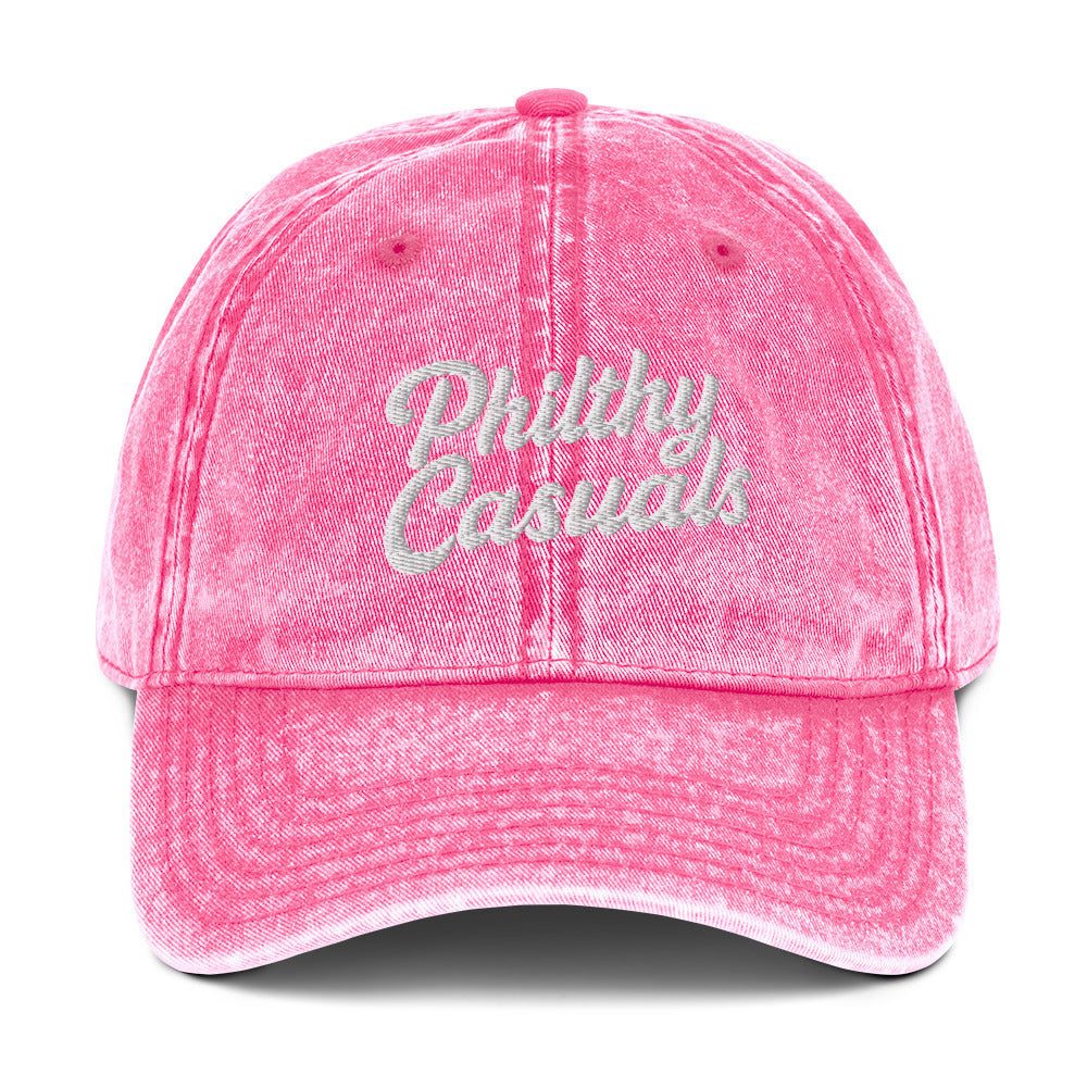 vintage cap pink front