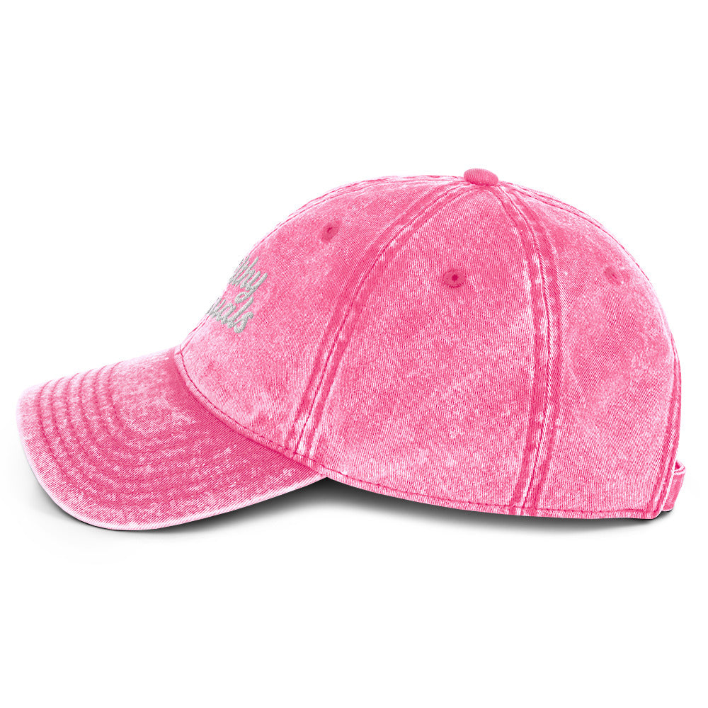 vintage cap pink left side