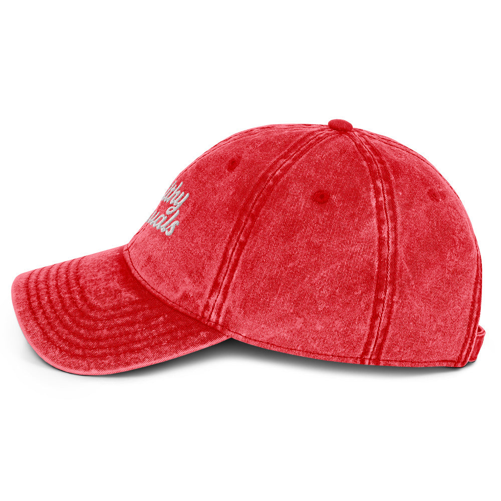 vintage cap red left side